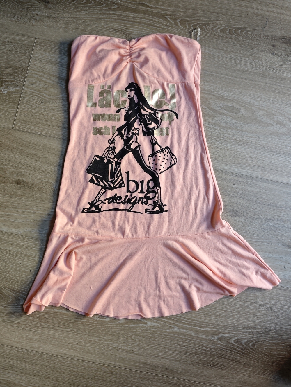 Vintage Y2K MAR_Q Lightweight Peach Pink Chemise Slip for Women